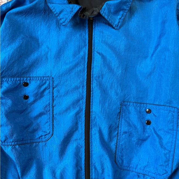 Vintage Textured Zip-up Light Ski Jacket Large - Picture 4 of 5